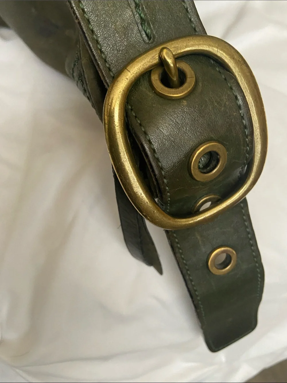 COACH RARE VINTAGE HUNTER FOREST GREEN BUCKET CROSSBODY BAG BLEECKER